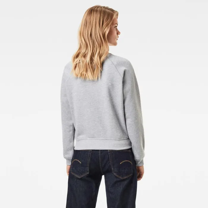 Sweatshirts and Hoodies Women GStar RAW Graphic Graw Straight Sweater Grey Heather