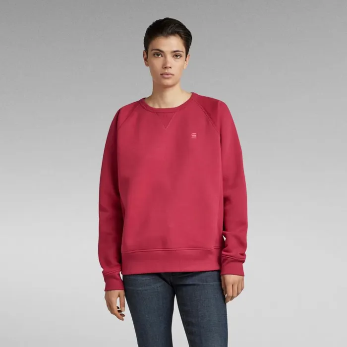 Sweatshirts and Hoodies Women GStar RAW Premium Core 20 Sweater Cerise