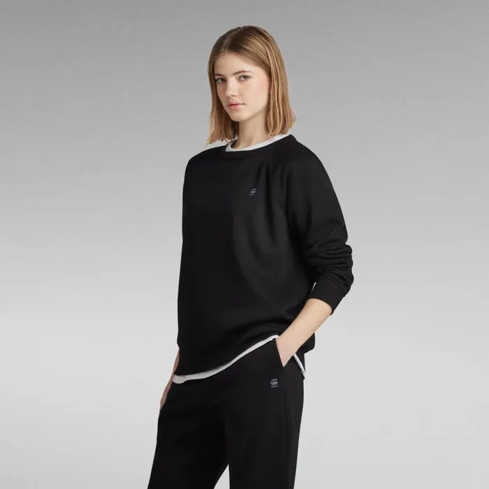 Sweatshirts and Hoodies Women GStar RAW Premium Core 20 Sweater Dark Black