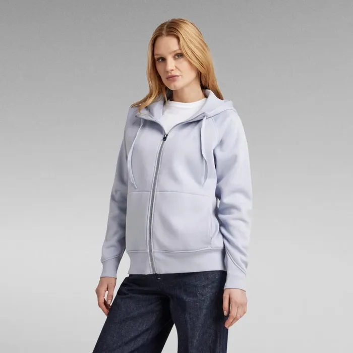 Sweatshirts and Hoodies Women GStar RAW Premium Core 21 Zip Thru Hoodie Icelandic Blue