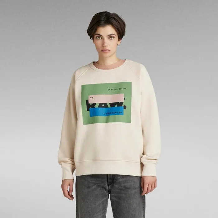 Sweatshirts and Hoodies Women GStar RAW RAW Covered Sweater Dark Talc