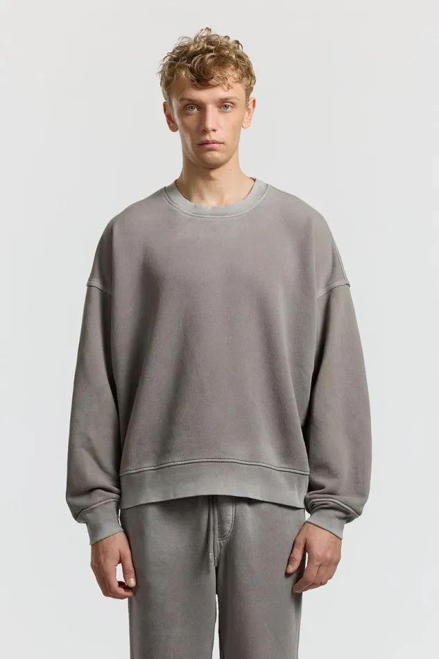 Sweatshirts Men COTTON CITIZEN Boston Crew Vintage Cement