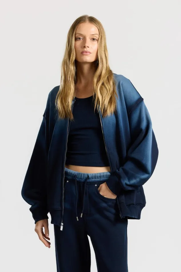 Sweatshirts Women COTTON CITIZEN Berlin Bomber Jacket Navy Cast