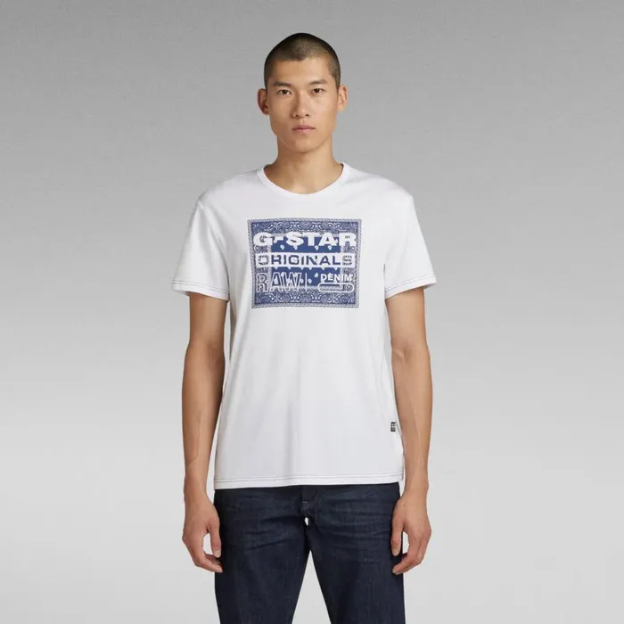 TShirts and Polos Men GStar RAW Bandana TShirt White