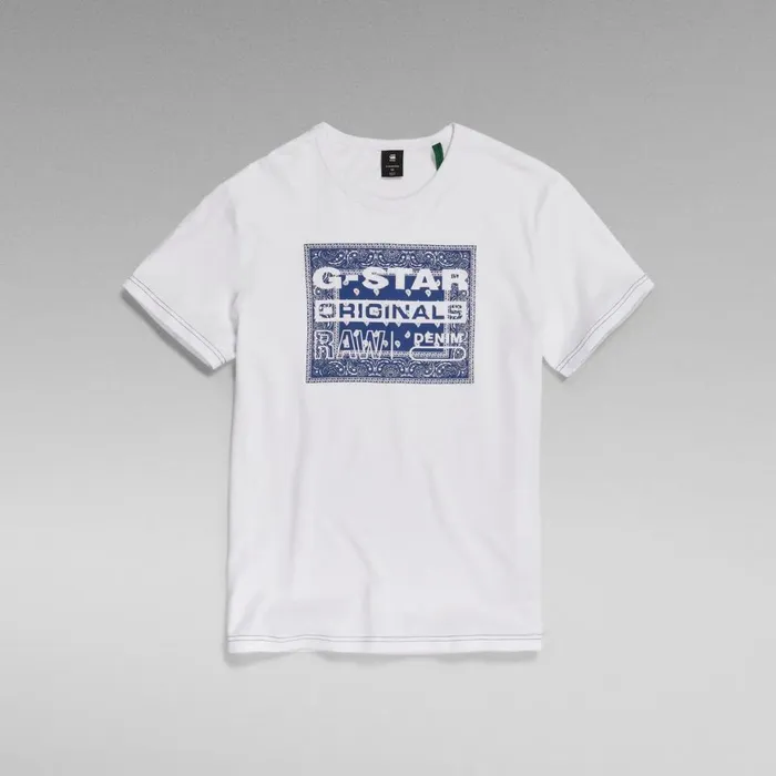 TShirts and Polos Men GStar RAW Bandana TShirt White