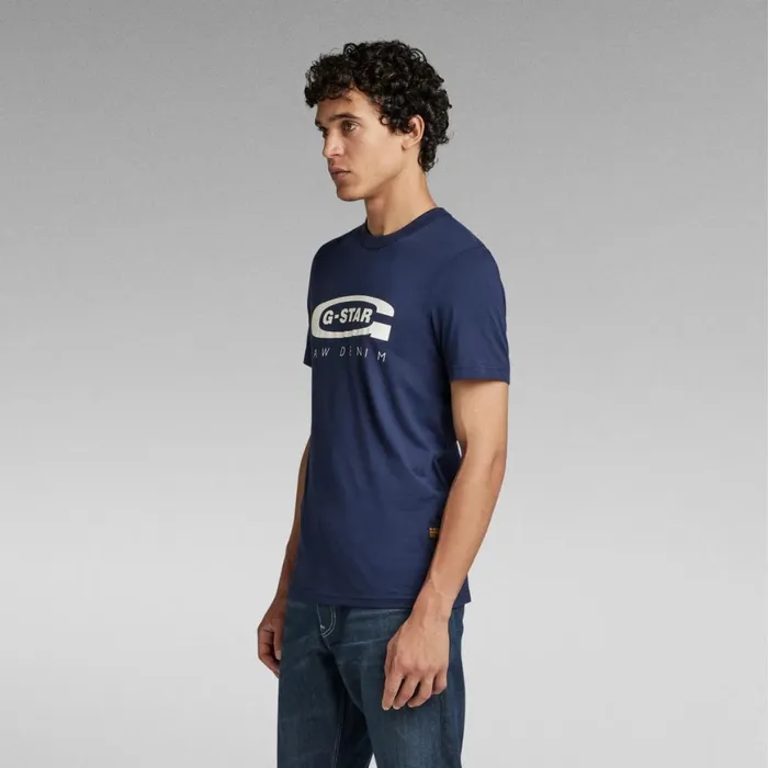TShirts and Polos Men GStar RAW Graphic 4 TShirt Sartho Blue