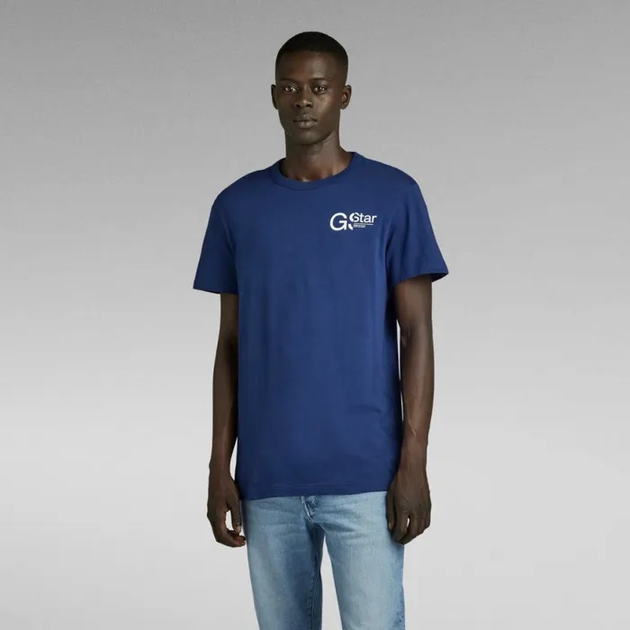 TShirts and Polos Men GStar RAW Graphic 7 TShirt Imperial Blue