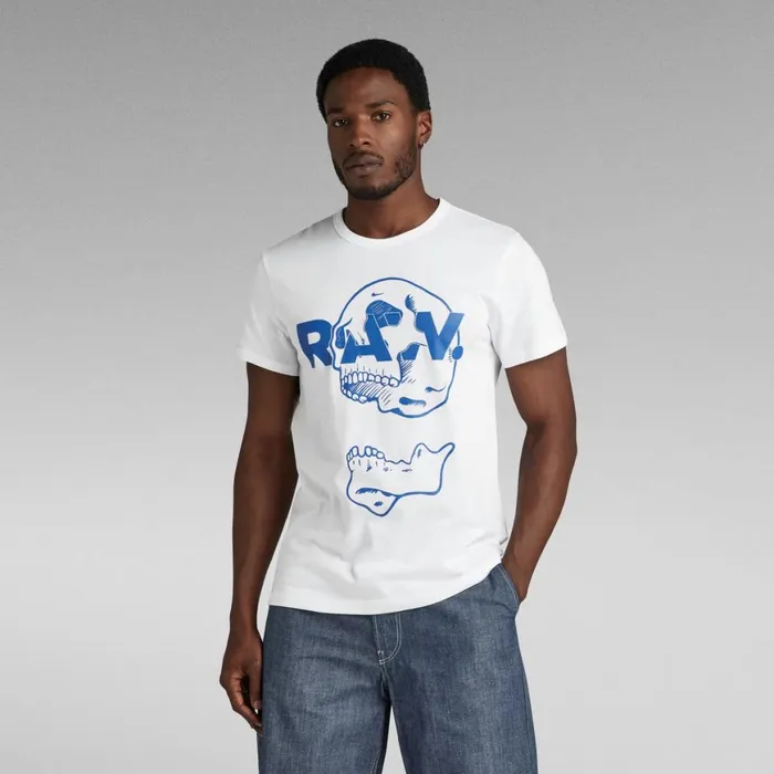 TShirts and Polos Men GStar RAW Graphic STM 1 TShirt White