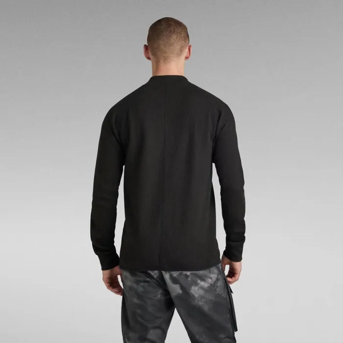 TShirts and Polos Men GStar RAW Jirgi Slim Half Zip Tweeter Dark Black