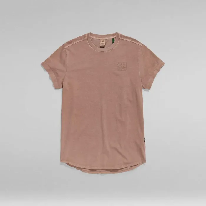 TShirts and Polos Men GStar RAW Lash Badges TShirt Chocolate Berry Gd