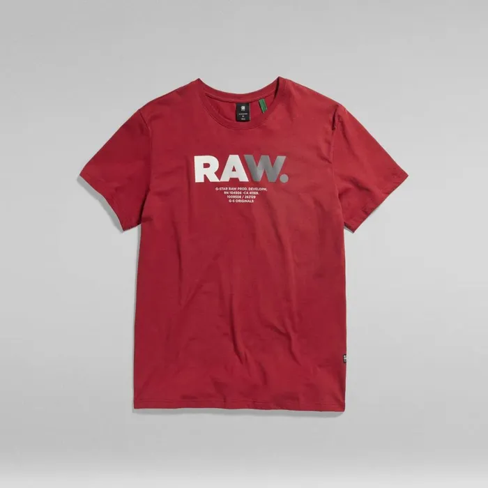 TShirts and Polos Men GStar RAW Multi Colored RAW TShirt Chateaux Red