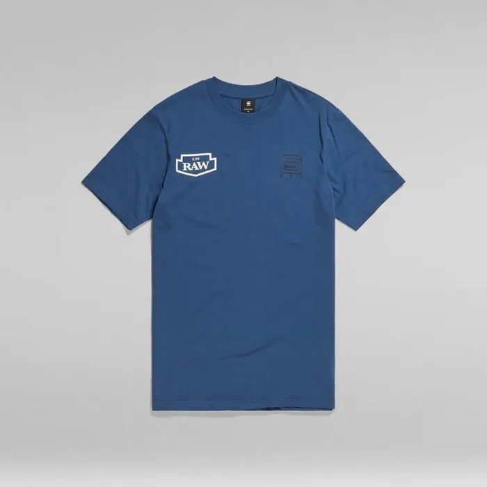 TShirts and Polos Men GStar RAW Multi Graphic Slim TShirt Rank Blue