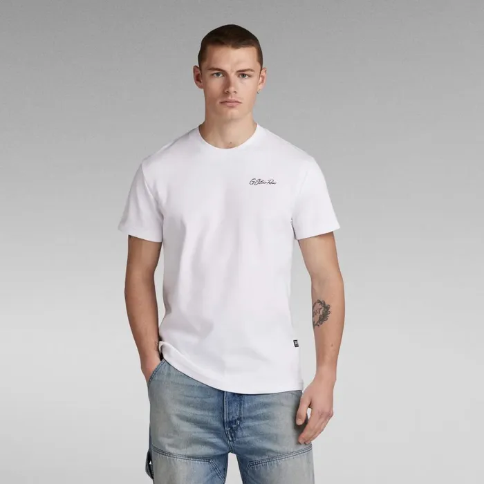 TShirts and Polos Men GStar RAW Multi Graphic TShirt White