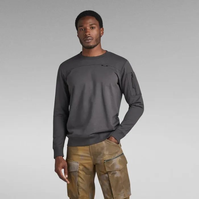 TShirts and Polos Men GStar RAW Sleeve Pocket Tweeter Shadow