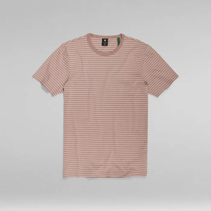 TShirts and Polos Men GStar RAW Stripe Slim TShirt Dumicchocolate Berry Stripe