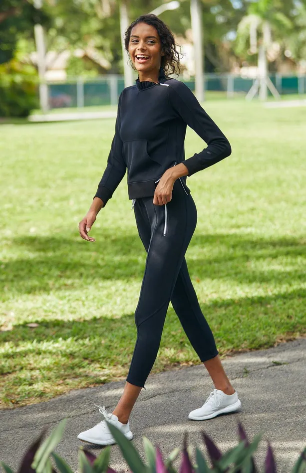 Tail Activewear Eleanor Noir Black Jogger Women Ankle Pants
