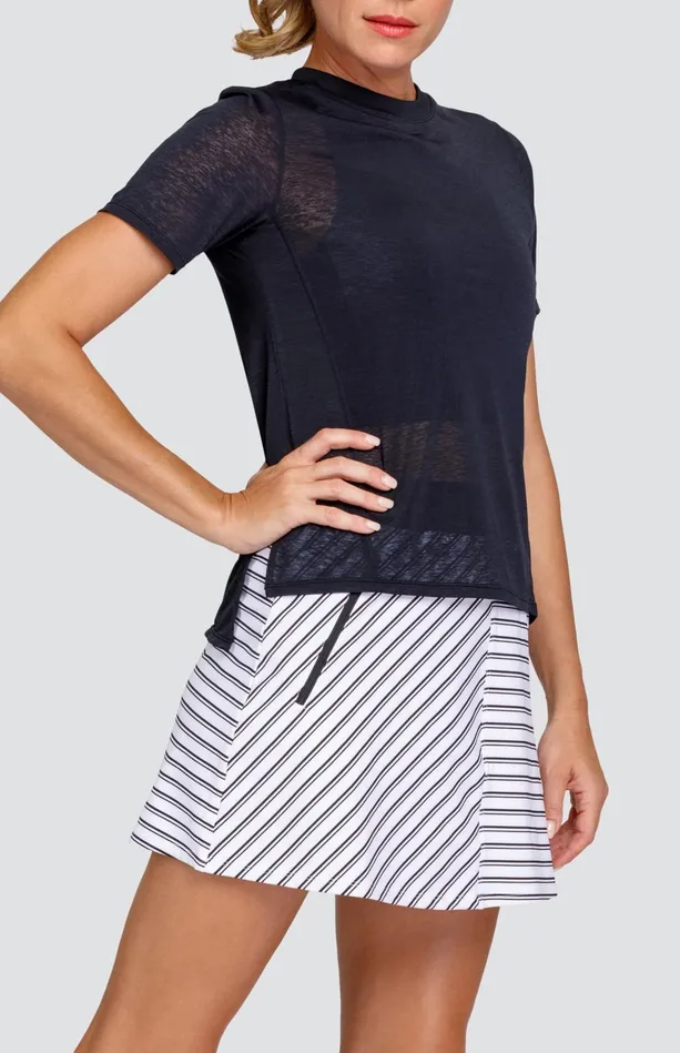 Tail Activewear Evalina Top 8211 Onyx 8211 FINAL SALE Women Short Sleeve