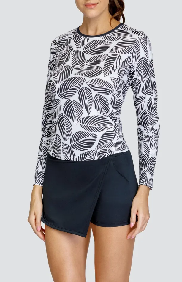 Tail Activewear Melba Top 8211 Botanical Leaves Women Long Sleeve
