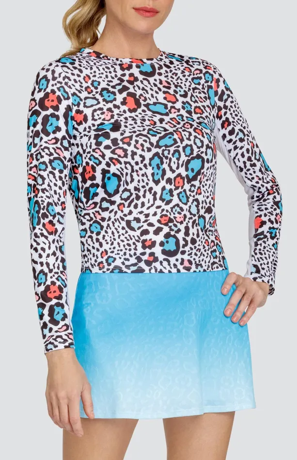 Tail Activewear Nyko Top 8211 Beach Leopard Women Long Sleeve
