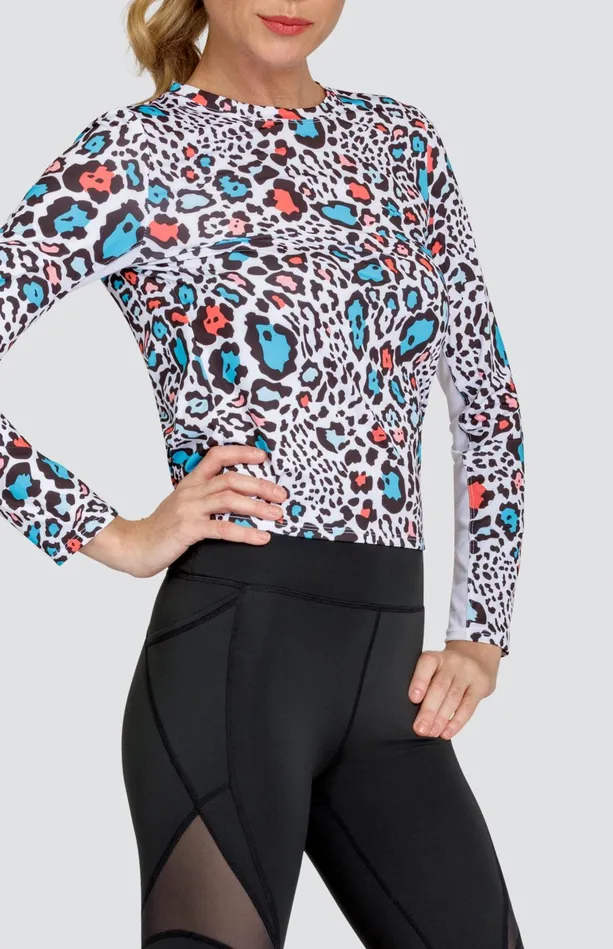 Tail Activewear Nyko Top 8211 Beach Leopard Women Long Sleeve