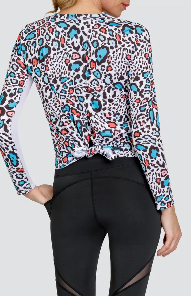 Tail Activewear Nyko Top 8211 Beach Leopard Women Long Sleeve