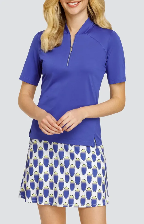 Tail Activewear Posie Top 8211 Deep Ocean Women Short Sleeve
