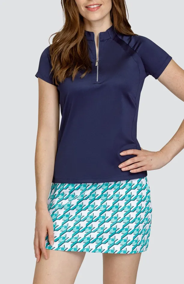 Tail Activewear Rumina Top 8211 Navy Blue Women Short Sleeve