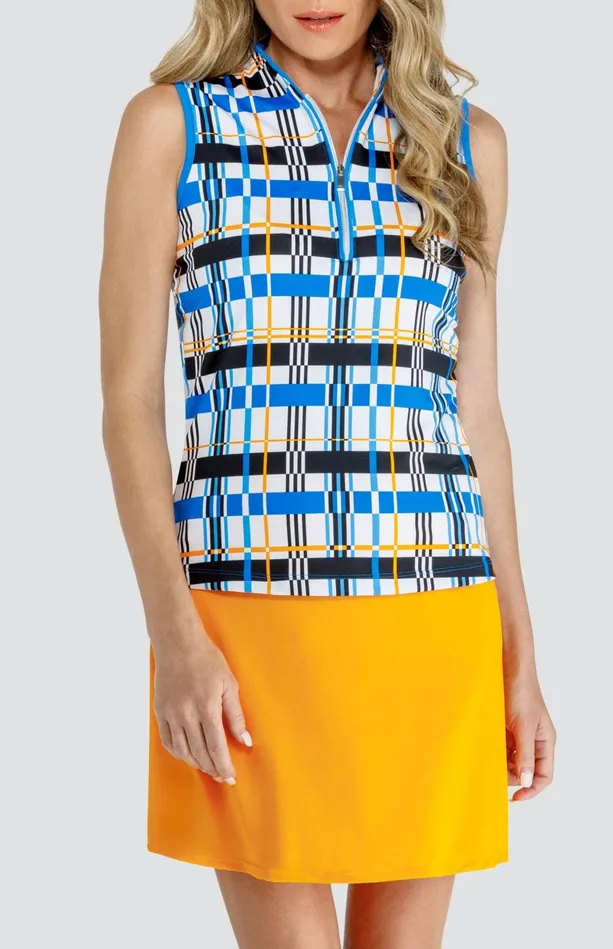 Tail Activewear Shylah Top 8211 Matrix Grid 8211 FINAL SALE Women Sleeveless