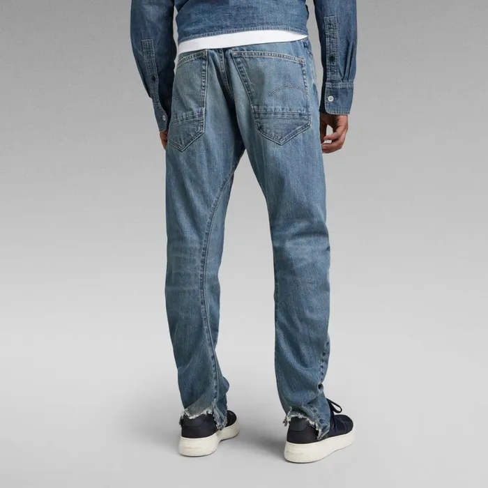 Tapered Men GStar RAW Premium Arc 3D Jeans Antique Faded Niagara Destroyed