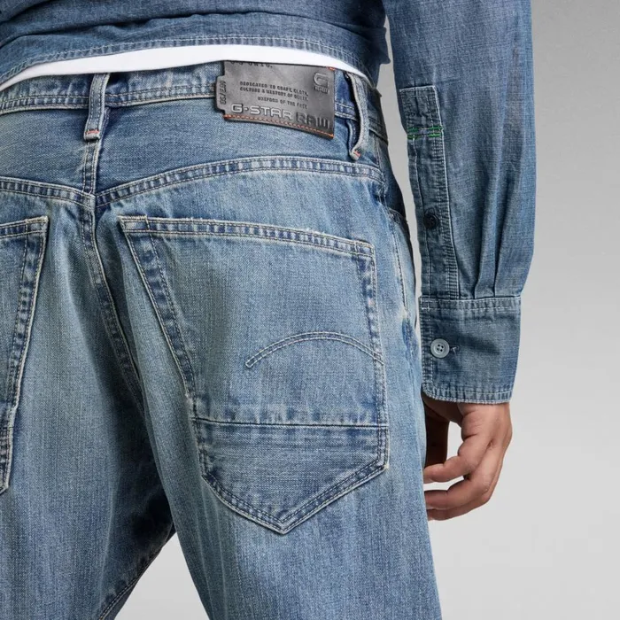 Tapered Men GStar RAW Premium Arc 3D Jeans Antique Faded Niagara Destroyed