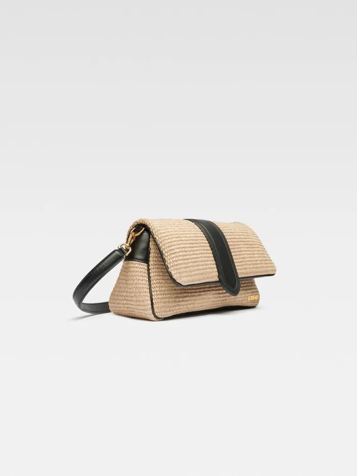 The Bambimou Ivoryblack Women JACQUEMUS Crossbody and Handbags The Bambimou Ivoryblack Women JACQUEMUS Crossbody and Handbags