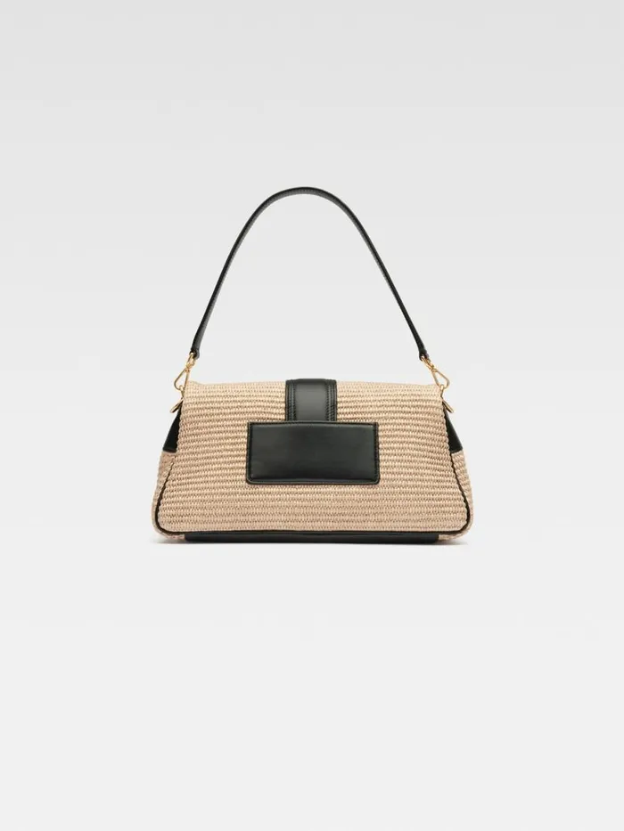 The Bambimou Ivoryblack Women JACQUEMUS Crossbody and Handbags The Bambimou Ivoryblack Women JACQUEMUS Crossbody and Handbags