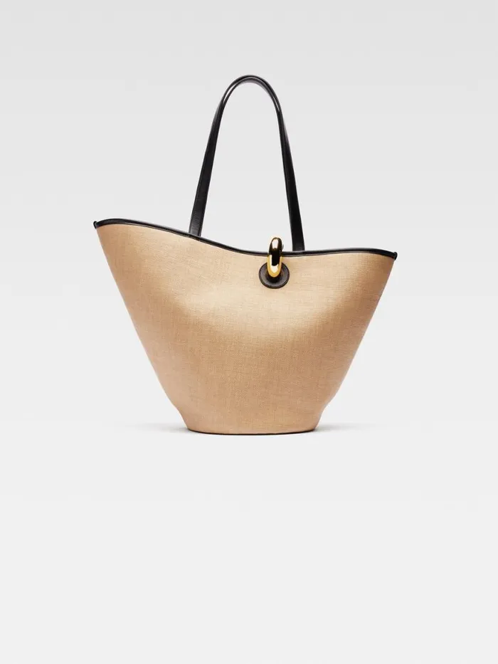 The Bambola Ivoryblack Women JACQUEMUS Shoulder Bags The Bambola Ivoryblack Women JACQUEMUS Shoulder Bags