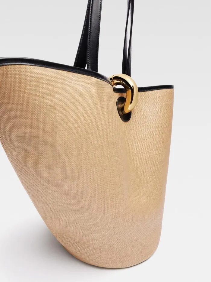 The Bambola Ivoryblack Women JACQUEMUS Shoulder Bags The Bambola Ivoryblack Women JACQUEMUS Shoulder Bags