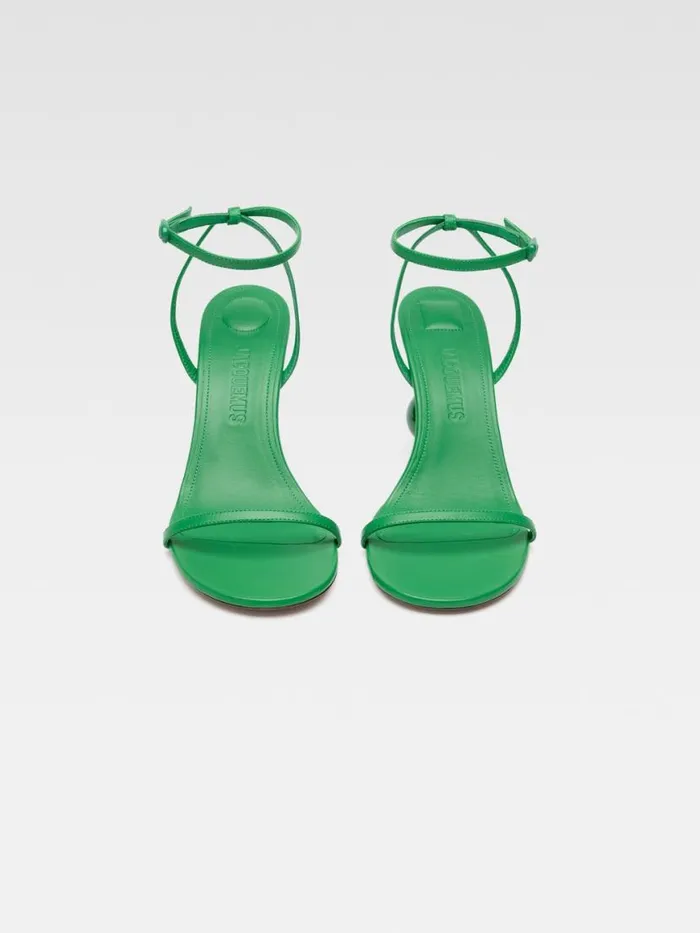 The Bisou Sandals Green Women JACQUEMUS Shoes The Bisou Sandals Green Women JACQUEMUS Shoes