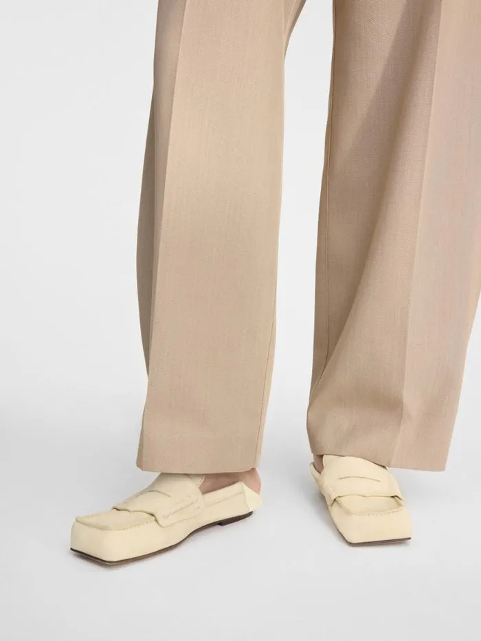 The Carr Loafers Pale Yellow Women JACQUEMUS Shoes The Carr Loafers Pale Yellow Women JACQUEMUS Shoes