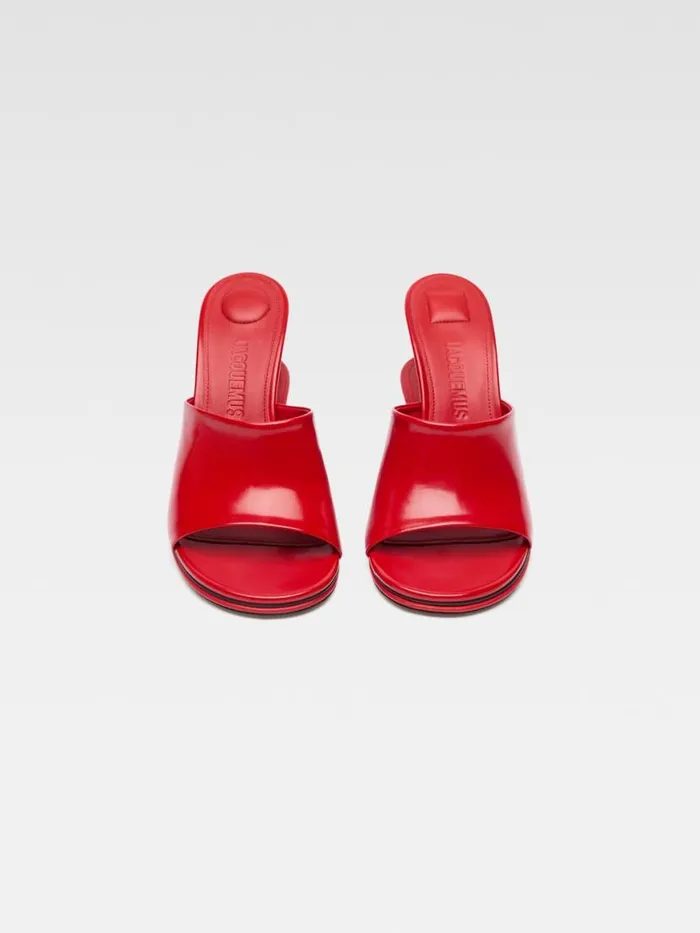 The Double Mules Red Women JACQUEMUS Shoes The Double Mules Red Women JACQUEMUS Shoes