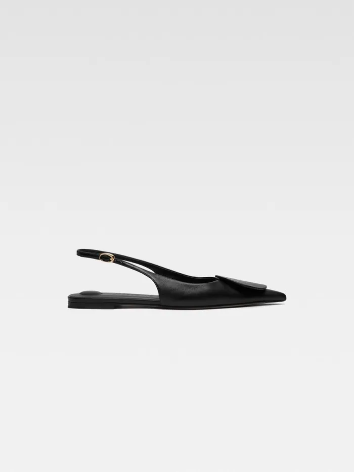 The Flat Duelo Slingbacks Black Women JACQUEMUS Shoes