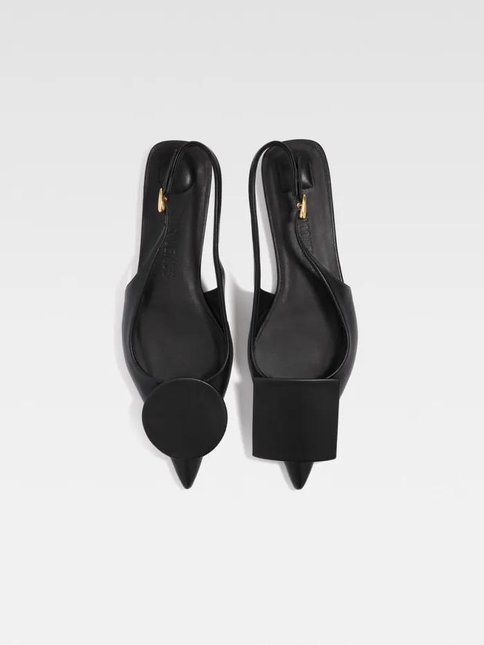 The Flat Duelo Slingbacks Black Women JACQUEMUS Shoes The Flat Duelo Slingbacks Black Women JACQUEMUS Shoes