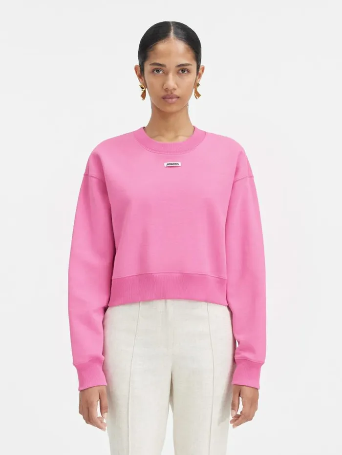 The Gros Grain Sweatshirt Pink Women JACQUEMUS Sweatshirts and Joggings