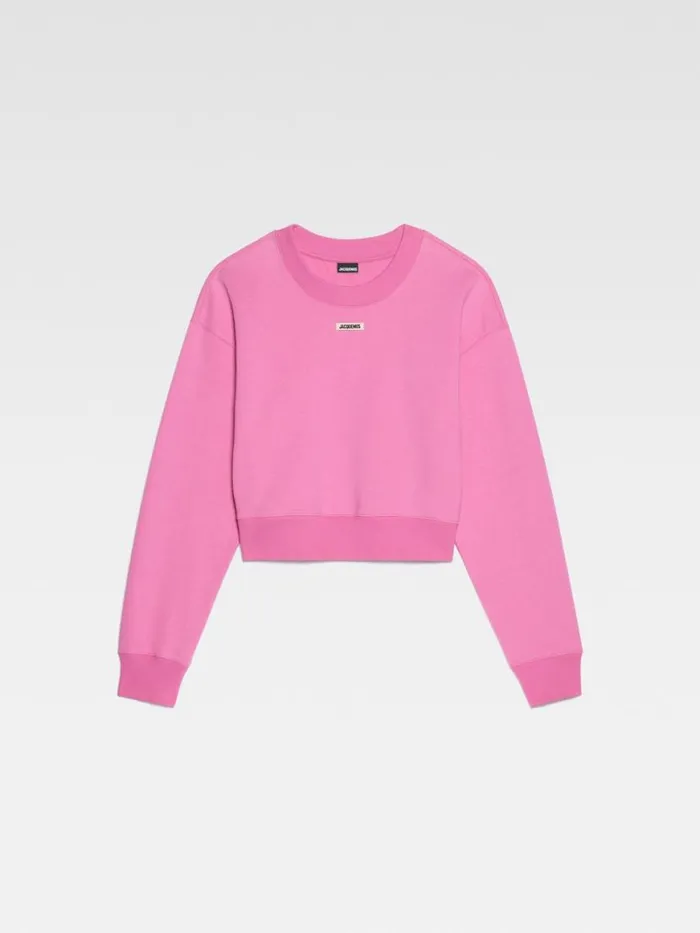 The Gros Grain Sweatshirt Pink Women JACQUEMUS Sweatshirts and Joggings The Gros Grain Sweatshirt Pink Women JACQUEMUS Sweatshirts and Joggings