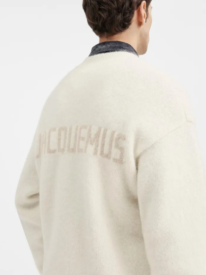 The Jacquemus Sweater Light Beige Men JACQUEMUS Knits The Jacquemus Sweater Light Beige Men JACQUEMUS Knits