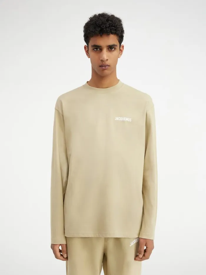 The Longsleeve Tshirt Light Khaki WomenMen JACQUEMUS Tshirts
