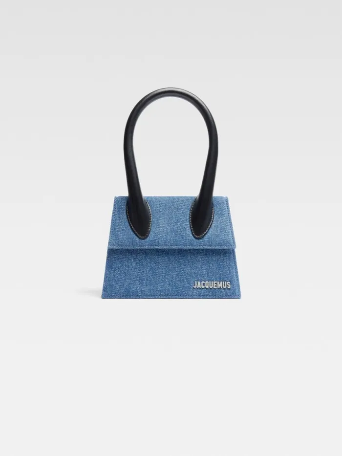The Medium Chiquito Blue Women JACQUEMUS Crossbody and Handbags