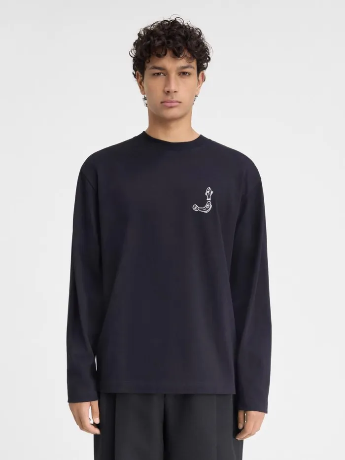 The Mer Longsleeve Tshirt Dark Navy Men JACQUEMUS Tshirts