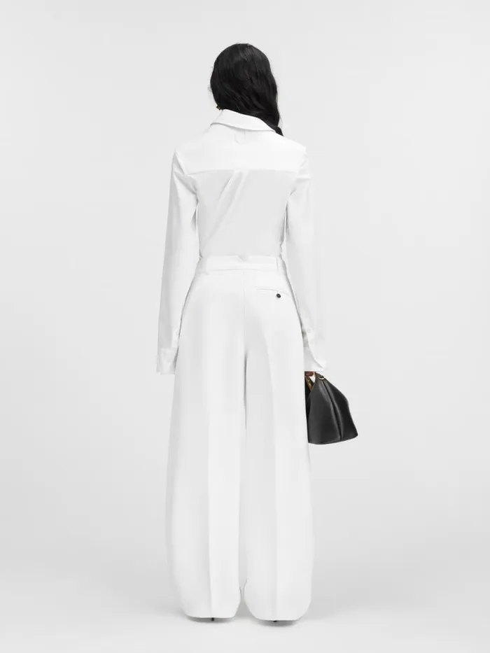 The Ovalo Pants White Women JACQUEMUS Suits The Ovalo Pants White Women JACQUEMUS Suits