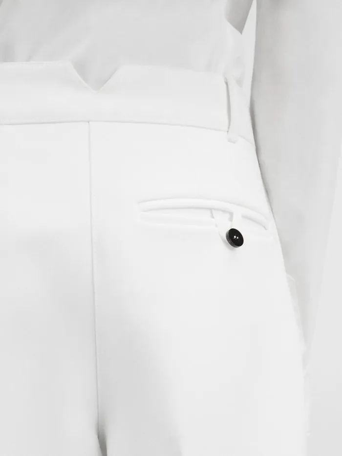 The Ovalo Pants White Women JACQUEMUS Suits The Ovalo Pants White Women JACQUEMUS Suits
