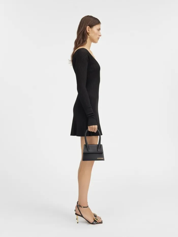 The Pral Mini Dress Black Women JACQUEMUS Dresses and Skirts The Pral Mini Dress Black Women JACQUEMUS Dresses and Skirts