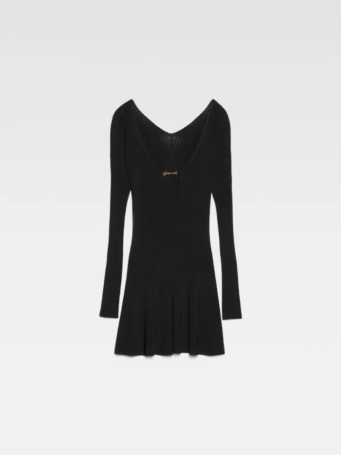 The Pral Mini Dress Black Women JACQUEMUS Dresses and Skirts The Pral Mini Dress Black Women JACQUEMUS Dresses and Skirts