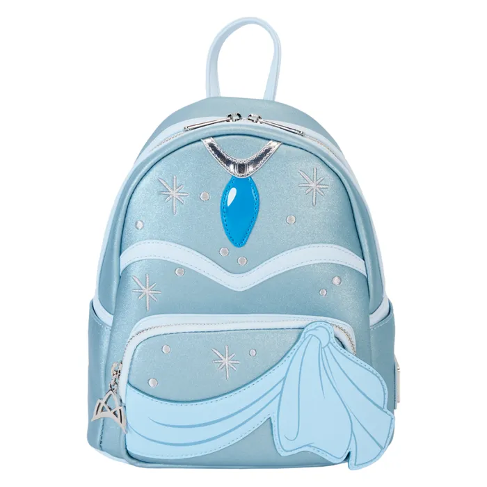 The Princess And The Frog Tiana Blue Gown Glitter Cosplay Mini Backpack Unisex Loungefly Backpacks The Princess And The Frog Tiana Blue Gown Glitter Cosplay Mini Backpack Unisex Loungefly Backpacks